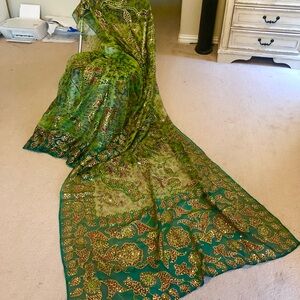 Like new Tissue organza indian/Pakistani party wear saree